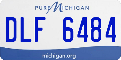 MI license plate DLF6484