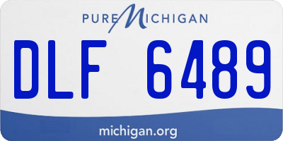 MI license plate DLF6489