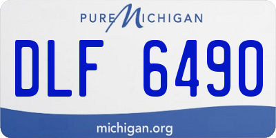 MI license plate DLF6490