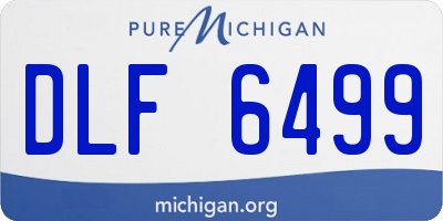 MI license plate DLF6499