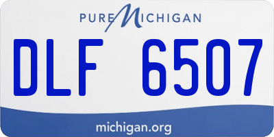 MI license plate DLF6507