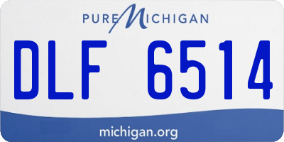 MI license plate DLF6514