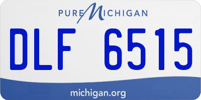 MI license plate DLF6515