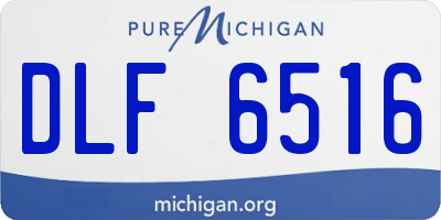 MI license plate DLF6516