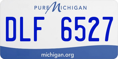 MI license plate DLF6527