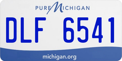 MI license plate DLF6541