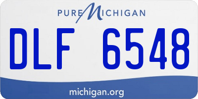MI license plate DLF6548