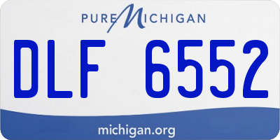 MI license plate DLF6552