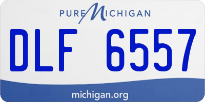 MI license plate DLF6557