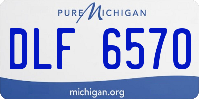 MI license plate DLF6570