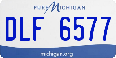 MI license plate DLF6577