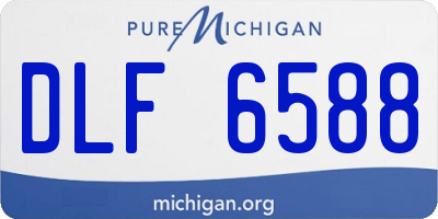 MI license plate DLF6588