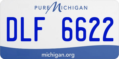 MI license plate DLF6622