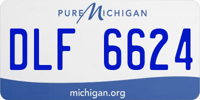 MI license plate DLF6624