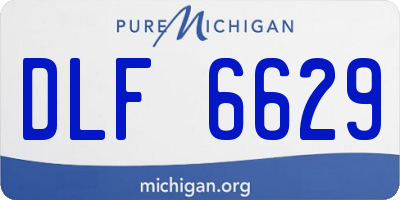 MI license plate DLF6629
