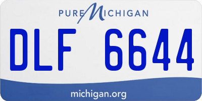 MI license plate DLF6644