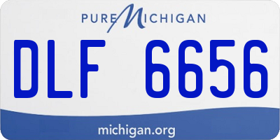 MI license plate DLF6656