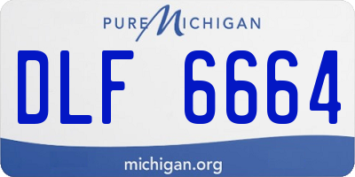 MI license plate DLF6664