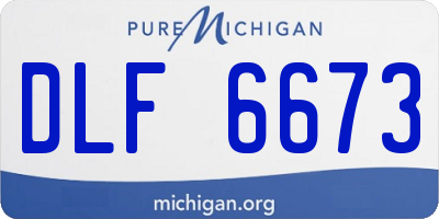 MI license plate DLF6673