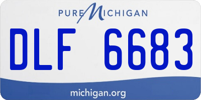 MI license plate DLF6683