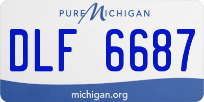 MI license plate DLF6687