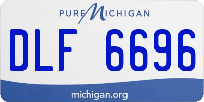 MI license plate DLF6696