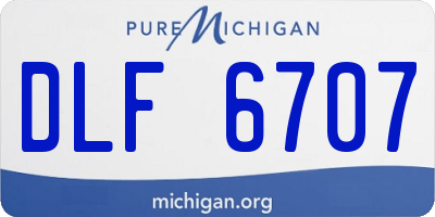MI license plate DLF6707