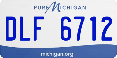 MI license plate DLF6712