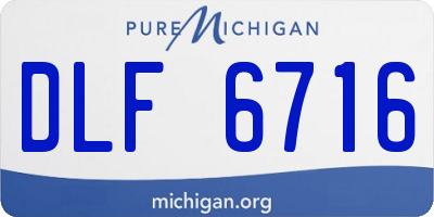 MI license plate DLF6716