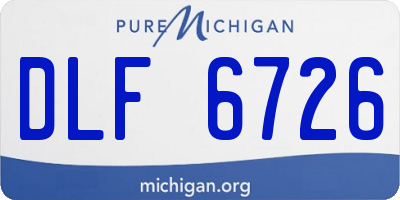 MI license plate DLF6726