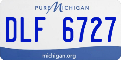MI license plate DLF6727