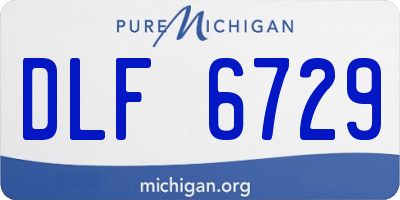MI license plate DLF6729