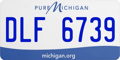 MI license plate DLF6739