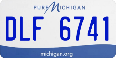 MI license plate DLF6741