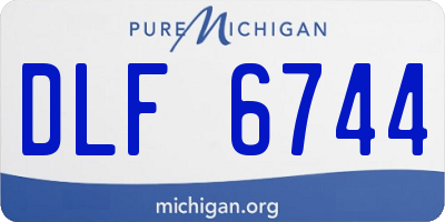 MI license plate DLF6744