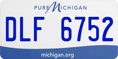 MI license plate DLF6752