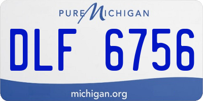 MI license plate DLF6756