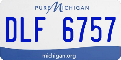 MI license plate DLF6757