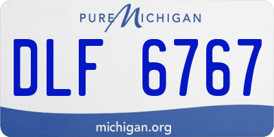 MI license plate DLF6767