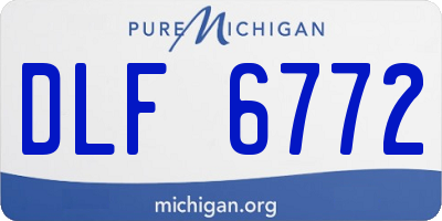 MI license plate DLF6772