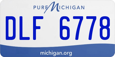 MI license plate DLF6778