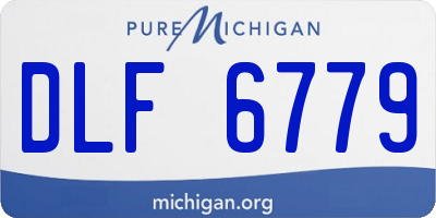 MI license plate DLF6779