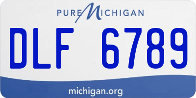 MI license plate DLF6789
