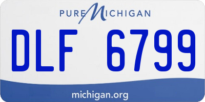 MI license plate DLF6799