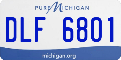 MI license plate DLF6801
