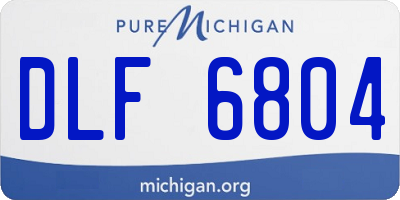 MI license plate DLF6804