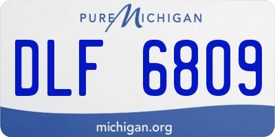 MI license plate DLF6809