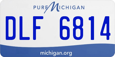 MI license plate DLF6814