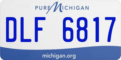 MI license plate DLF6817