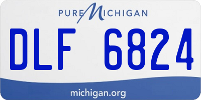 MI license plate DLF6824